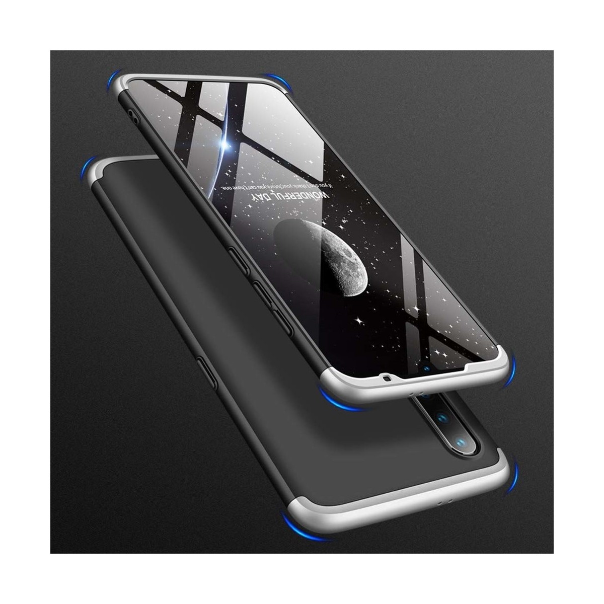 Funda Carcasa GKK 360 para Xiaomi Mi 9 Color Negra / Plata