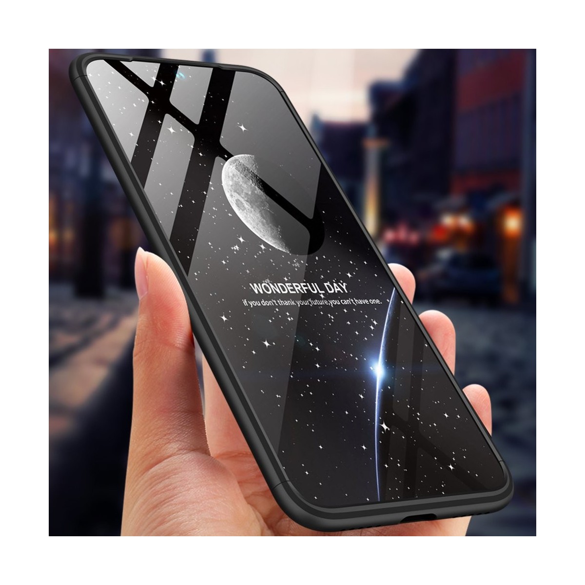 Funda Carcasa GKK 360 para Xiaomi Redmi Note 7 Color Negra