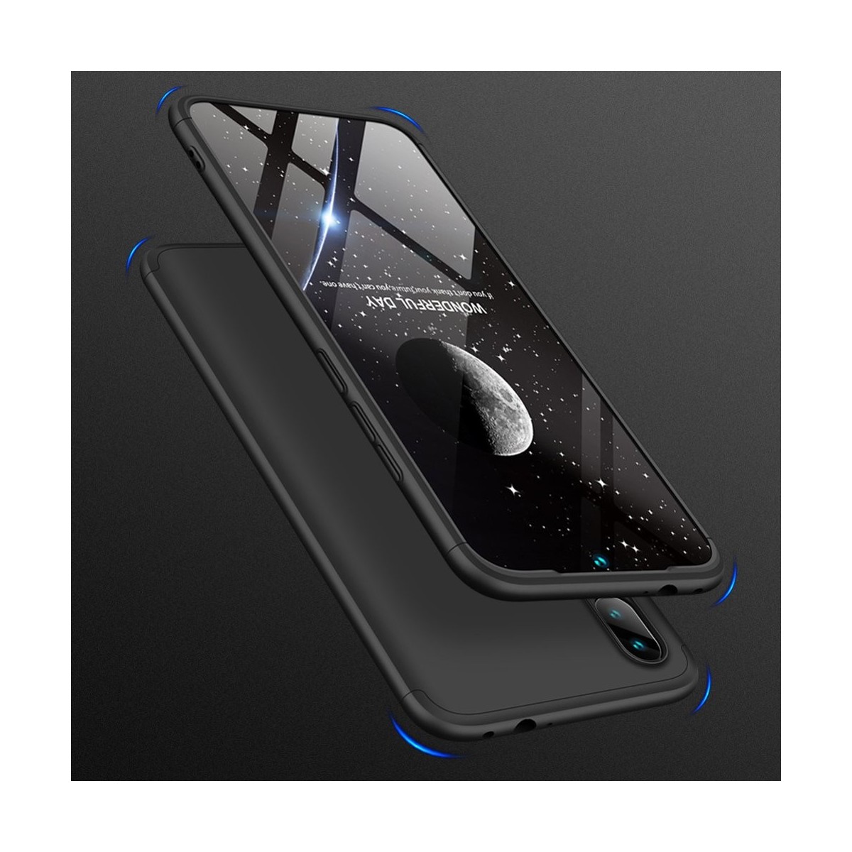 Funda Carcasa GKK 360 para Xiaomi Redmi Note 7 Color Negra