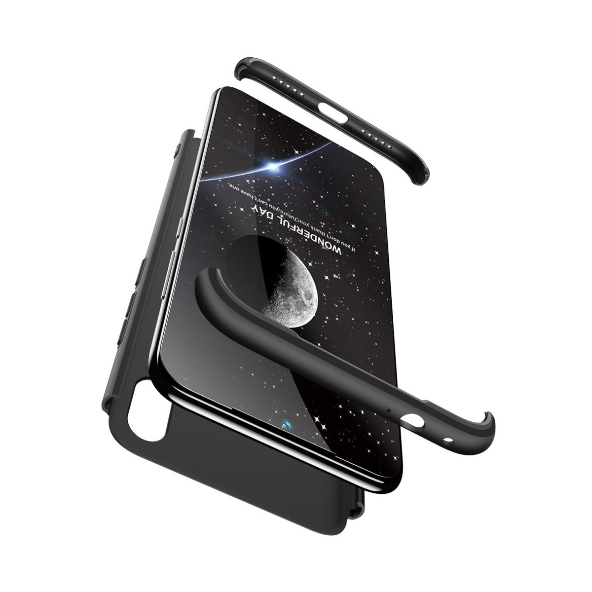 Funda Carcasa GKK 360 para Xiaomi Redmi Note 7 Color Negra