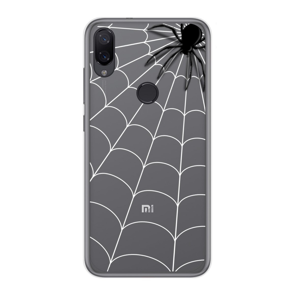 Funda Gel Transparente para Xiaomi Mi Play diseño Araña Dibujos