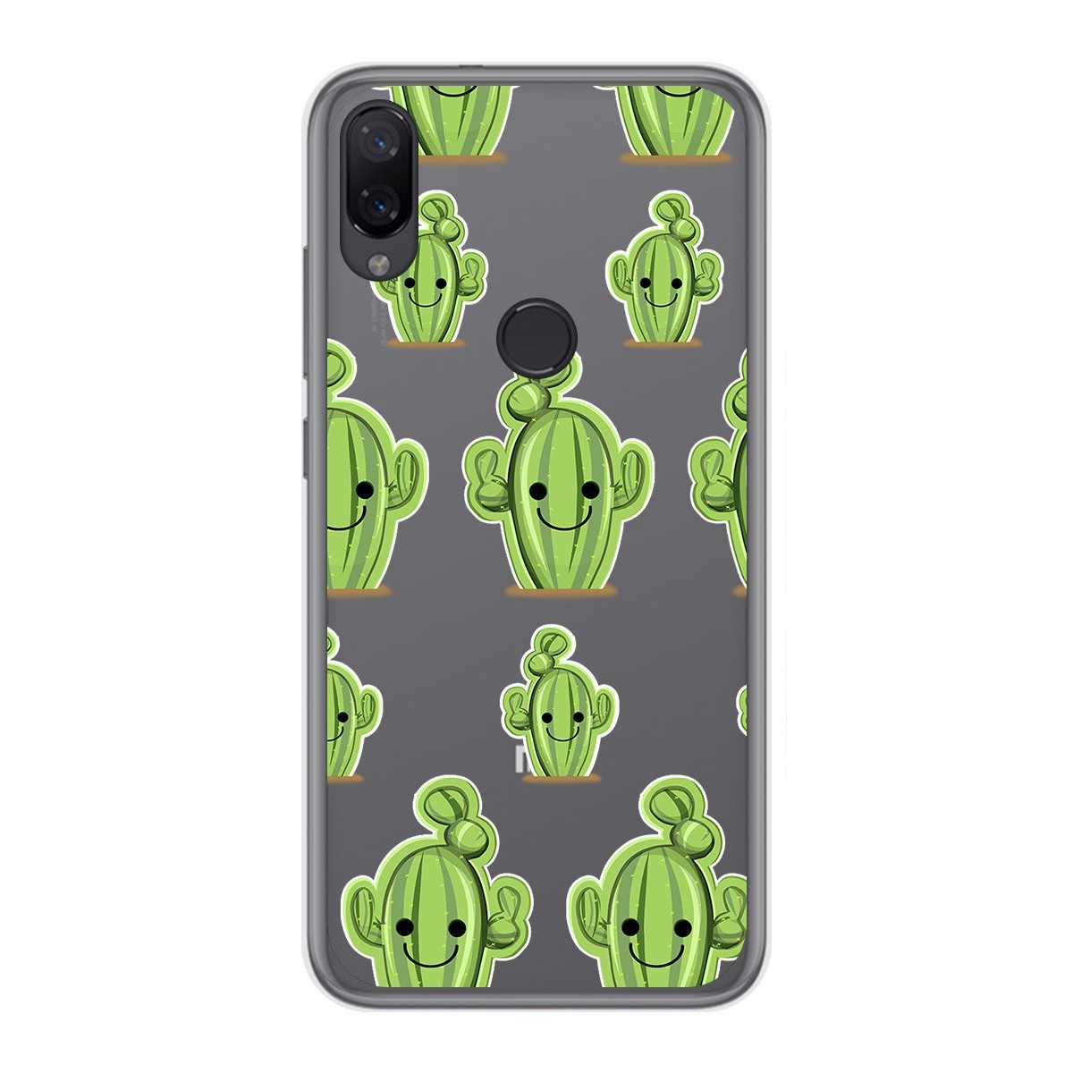 Funda Gel Transparente para Xiaomi Mi Play diseño Cactus Dibujos