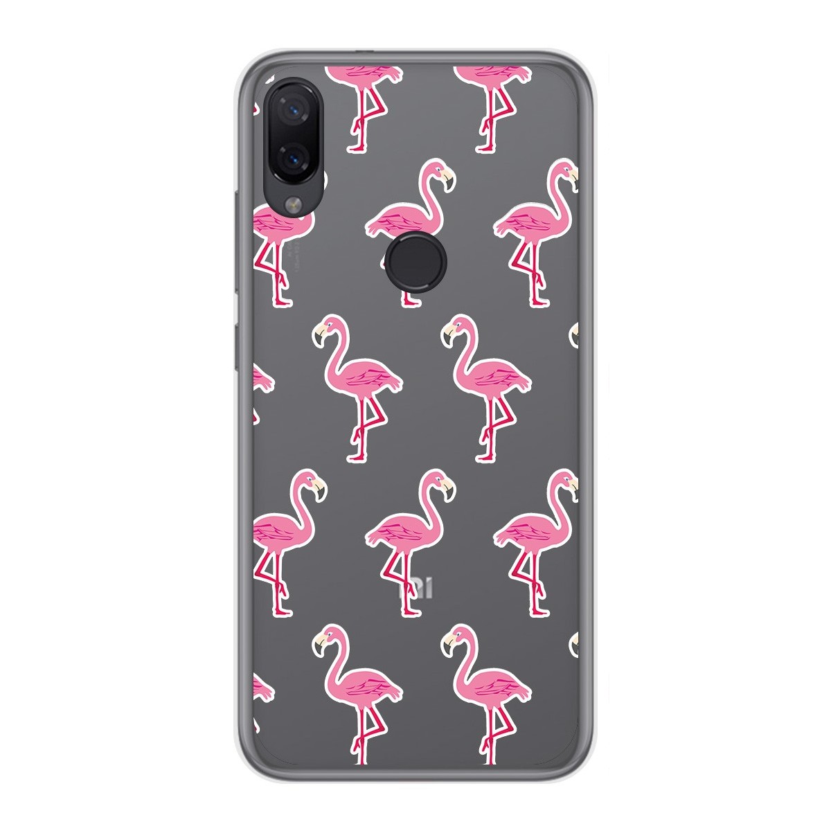 Funda Gel Transparente para Xiaomi Mi Play diseño Flamenco Dibujos