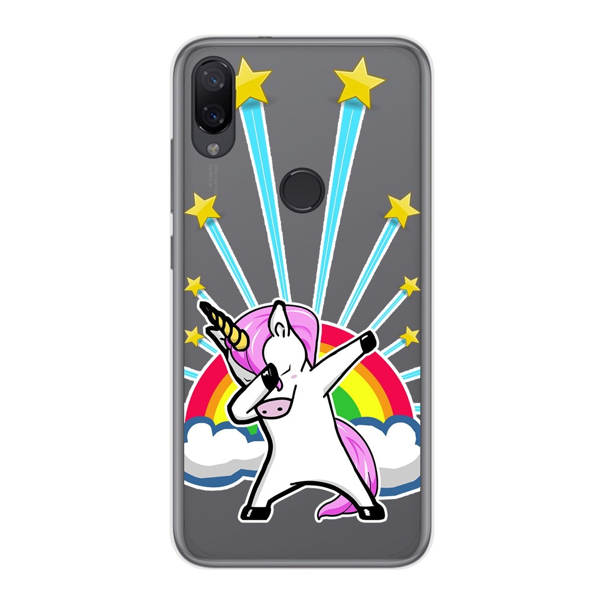 Funda Gel Transparente para Xiaomi Mi Play diseño Unicornio Dibujos
