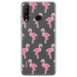 Funda Gel Transparente para Huawei P30 Lite diseño Flamenco Dibujos
