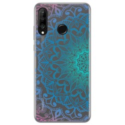 Funda Gel Transparente para Huawei P30 Lite diseño Mandala Dibujos