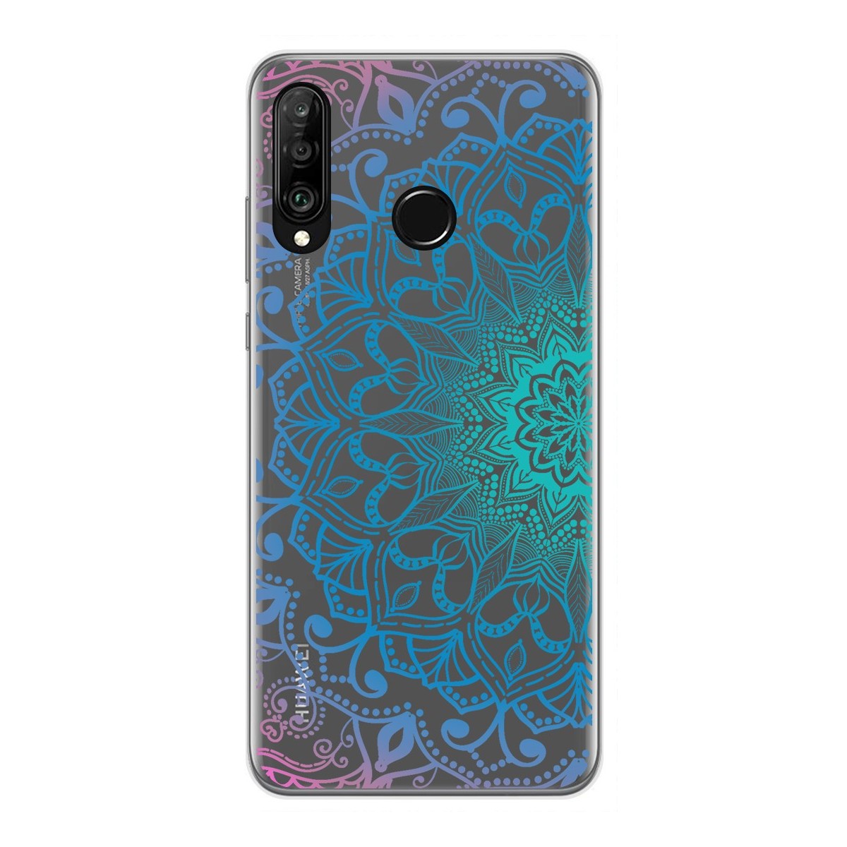 Funda Gel Transparente para Huawei P30 Lite diseño Mandala Dibujos