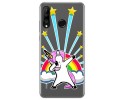 Funda Gel Transparente para Huawei P30 Lite diseño Unicornio Dibujos