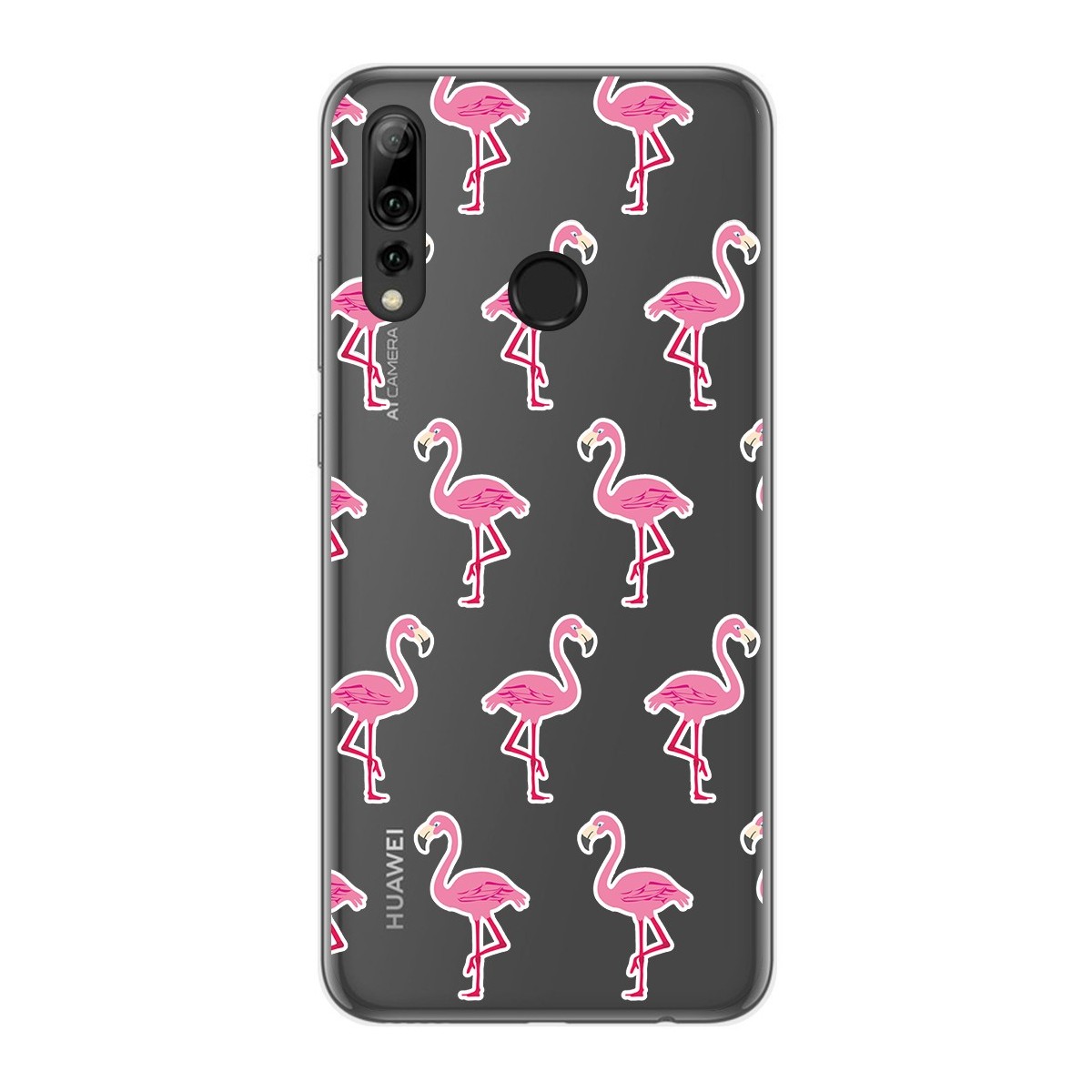 Funda Gel Transparente para Huawei P Smart Plus 2019 diseño Flamenco Dibujos