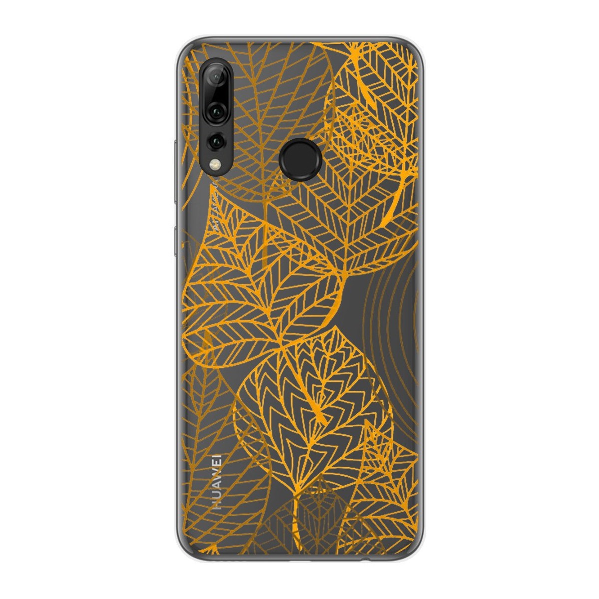 Funda Gel Transparente para Huawei P Smart Plus 2019 diseño Hojas Dibujos