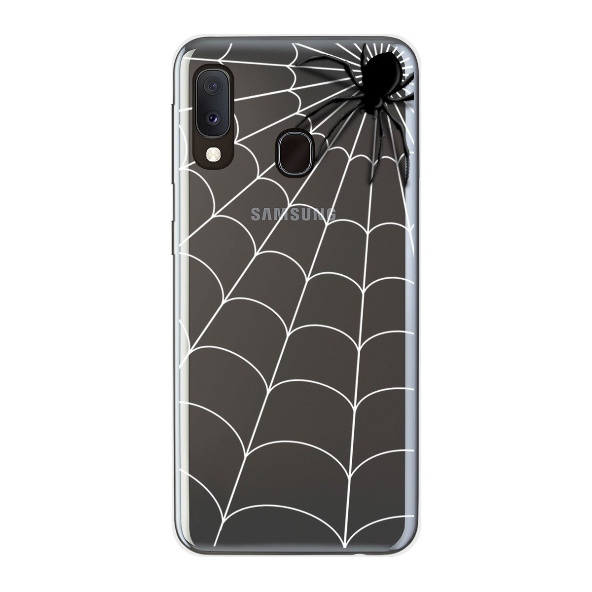 Funda Gel Transparente para Samsung Galaxy A20e 5.8 diseño Araña Dibujos