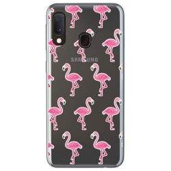 Funda Gel Transparente para Samsung Galaxy A20e 5.8 diseño Flamenco Dibujos