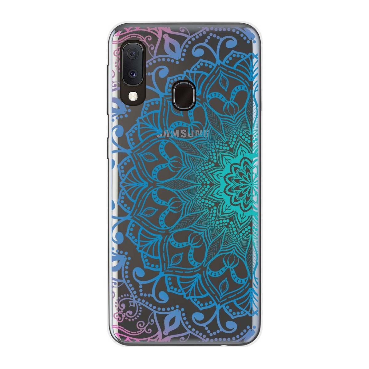 Funda Gel Transparente para Samsung Galaxy A20e 5.8 diseño Mandala Dibujos