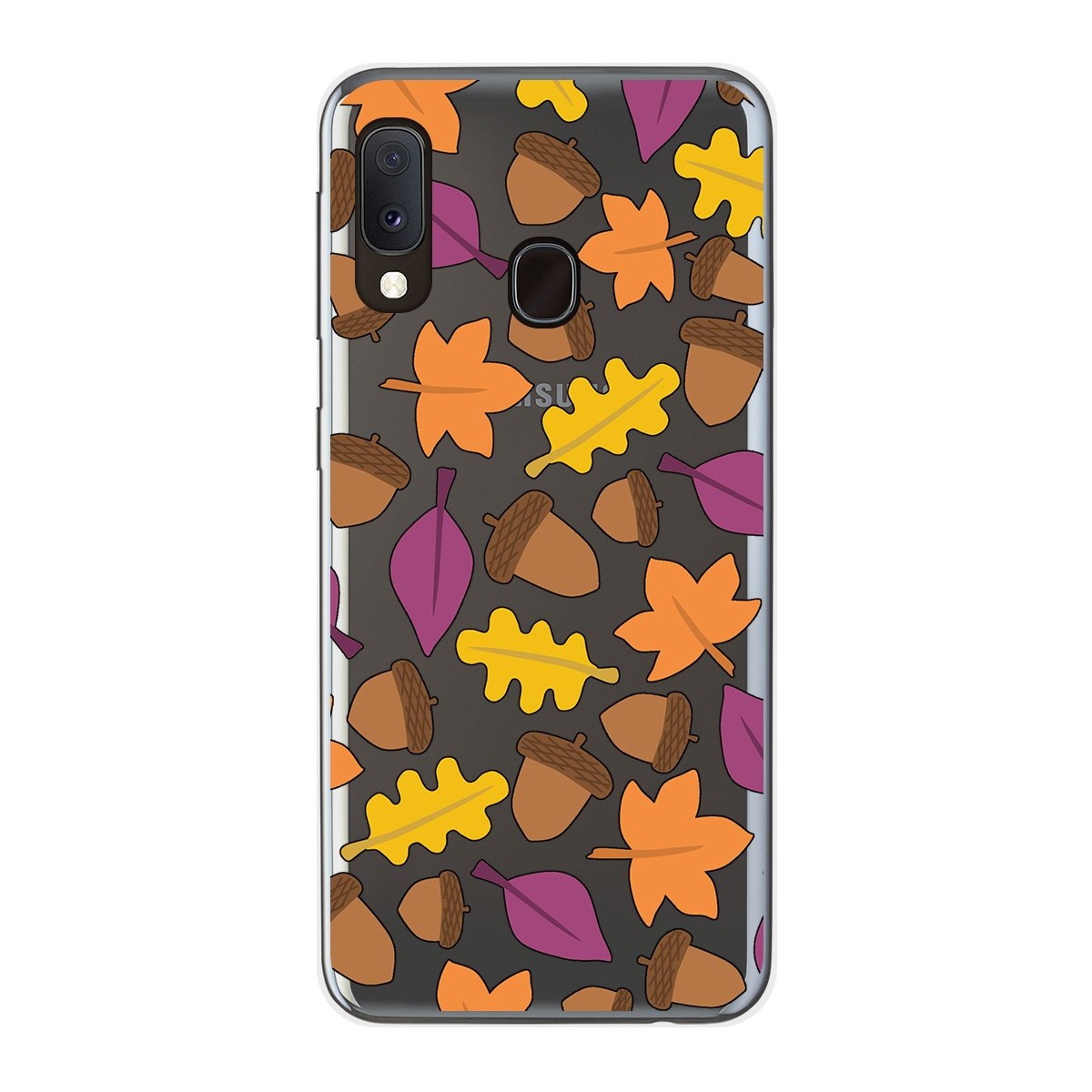 Funda Gel Transparente para Samsung Galaxy A20e 5.8 diseño Otoño Dibujos