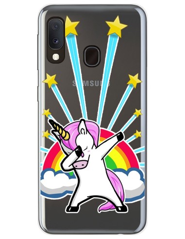 Funda Gel Transparente para Samsung Galaxy A20e 5.8 diseño Unicornio Dibujos