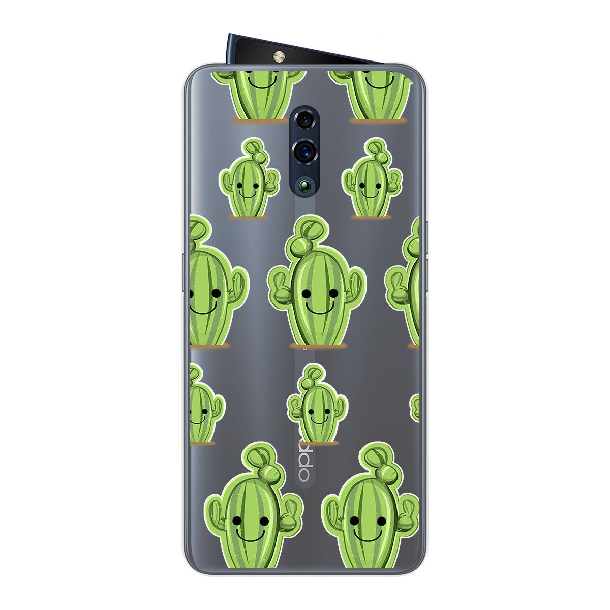 Funda Gel Transparente para Oppo Reno diseño Cactus Dibujos