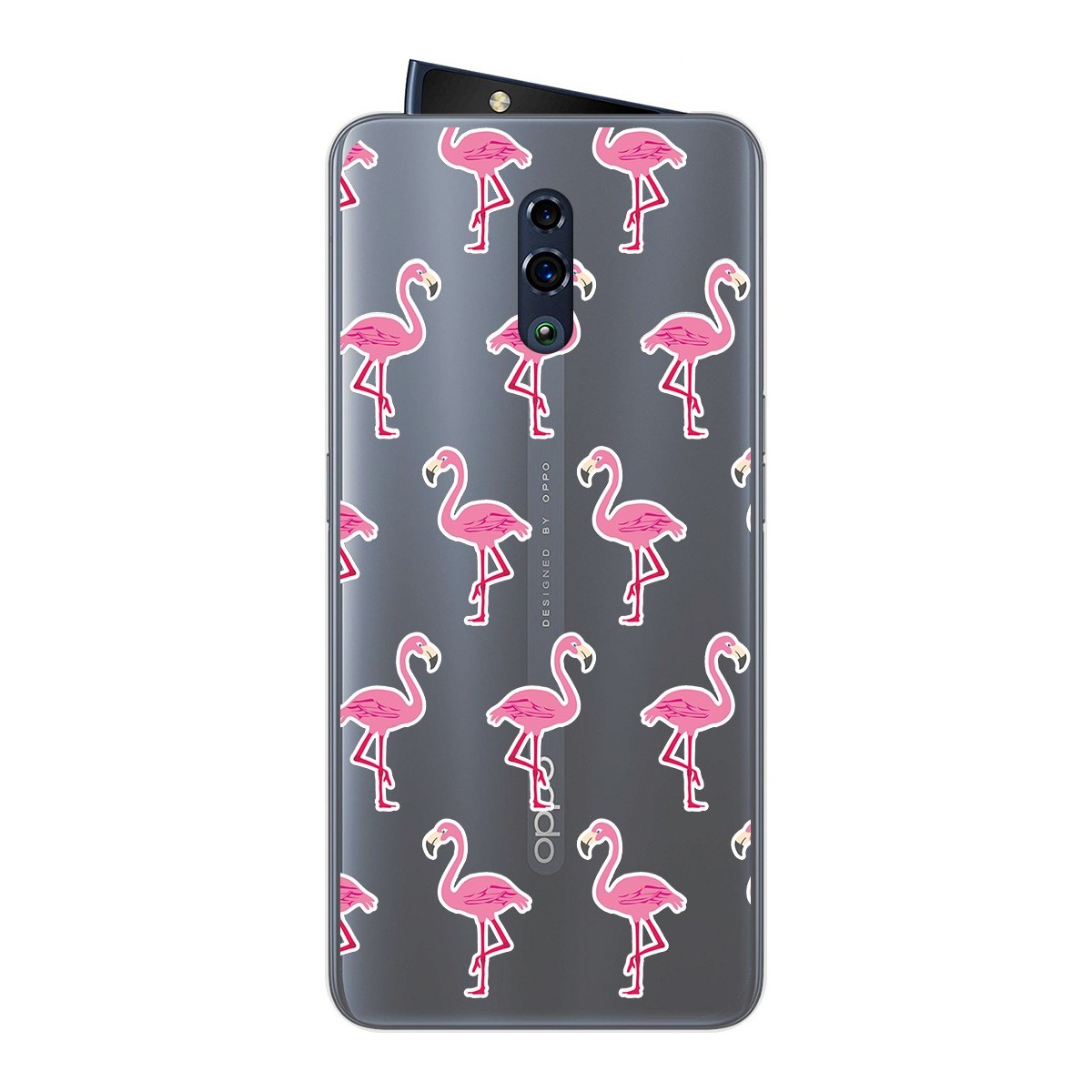 Funda Gel Transparente para Oppo Reno diseño Flamenco Dibujos