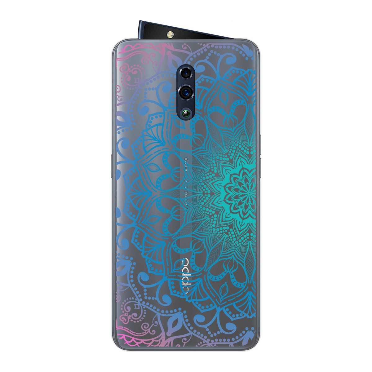 Funda Gel Transparente para Oppo Reno diseño Mandala Dibujos