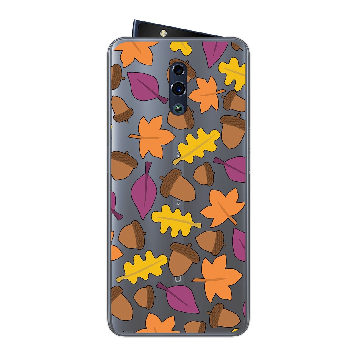Funda Gel Transparente para Oppo Reno diseño Otoño Dibujos