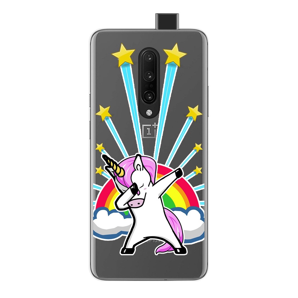 Funda Gel Transparente para Oneplus 7 Pro diseño Unicornio Dibujos
