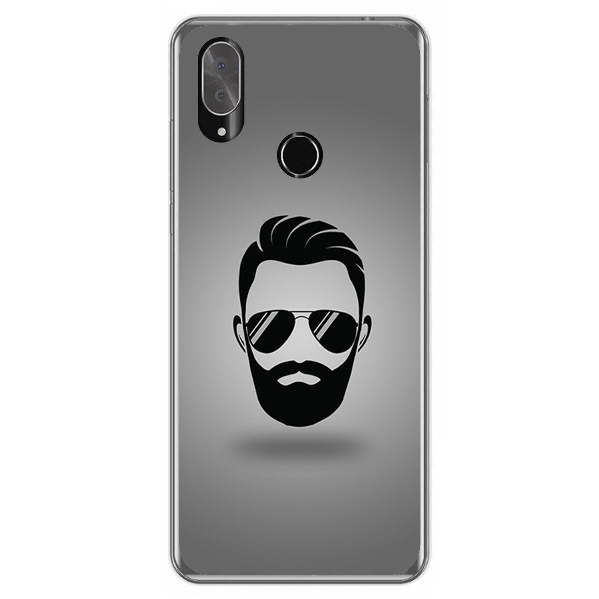 Funda Gel Tpu para Cubot X19 diseño Barba Dibujos