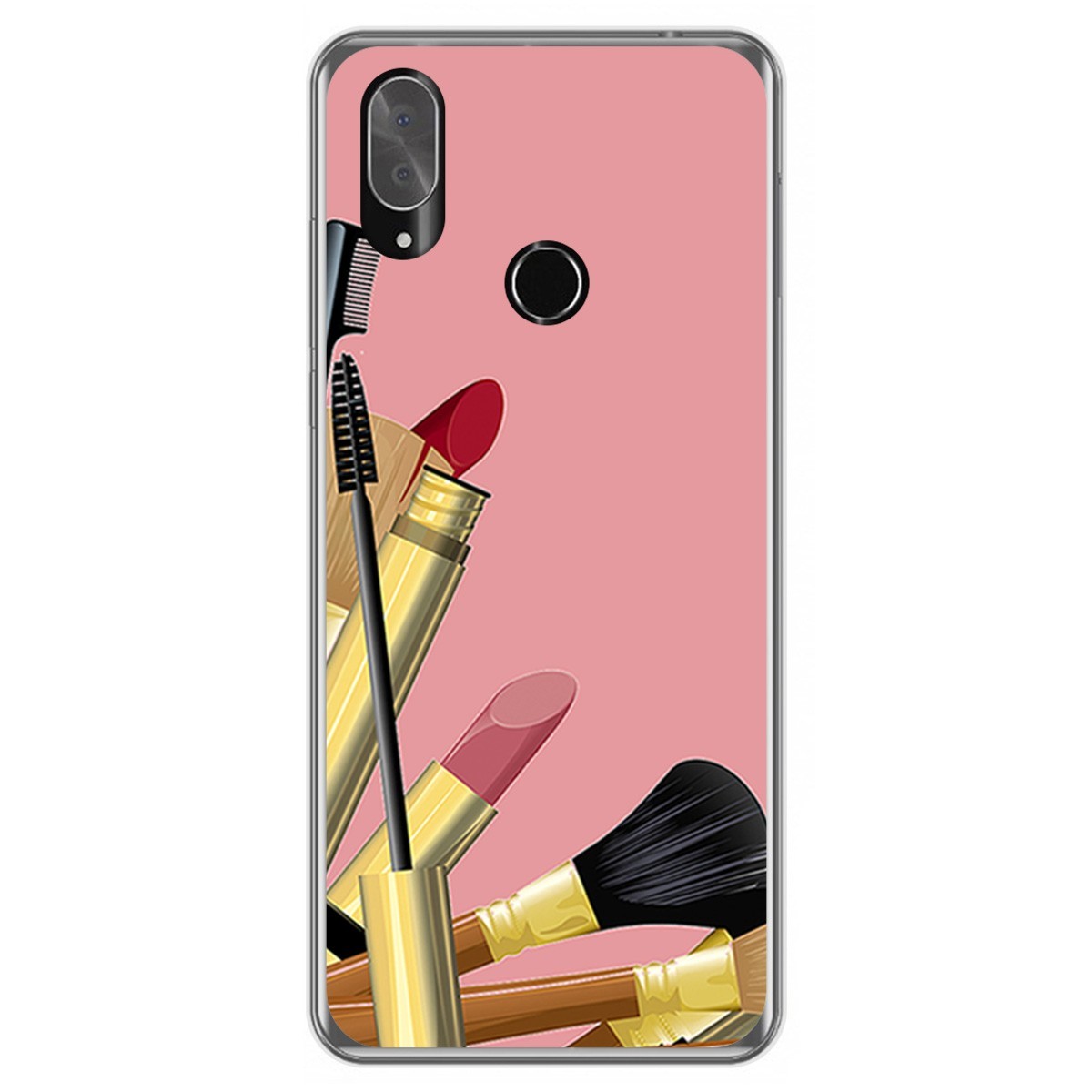 Funda Gel Tpu para Cubot X19 diseño Brochas Dibujos