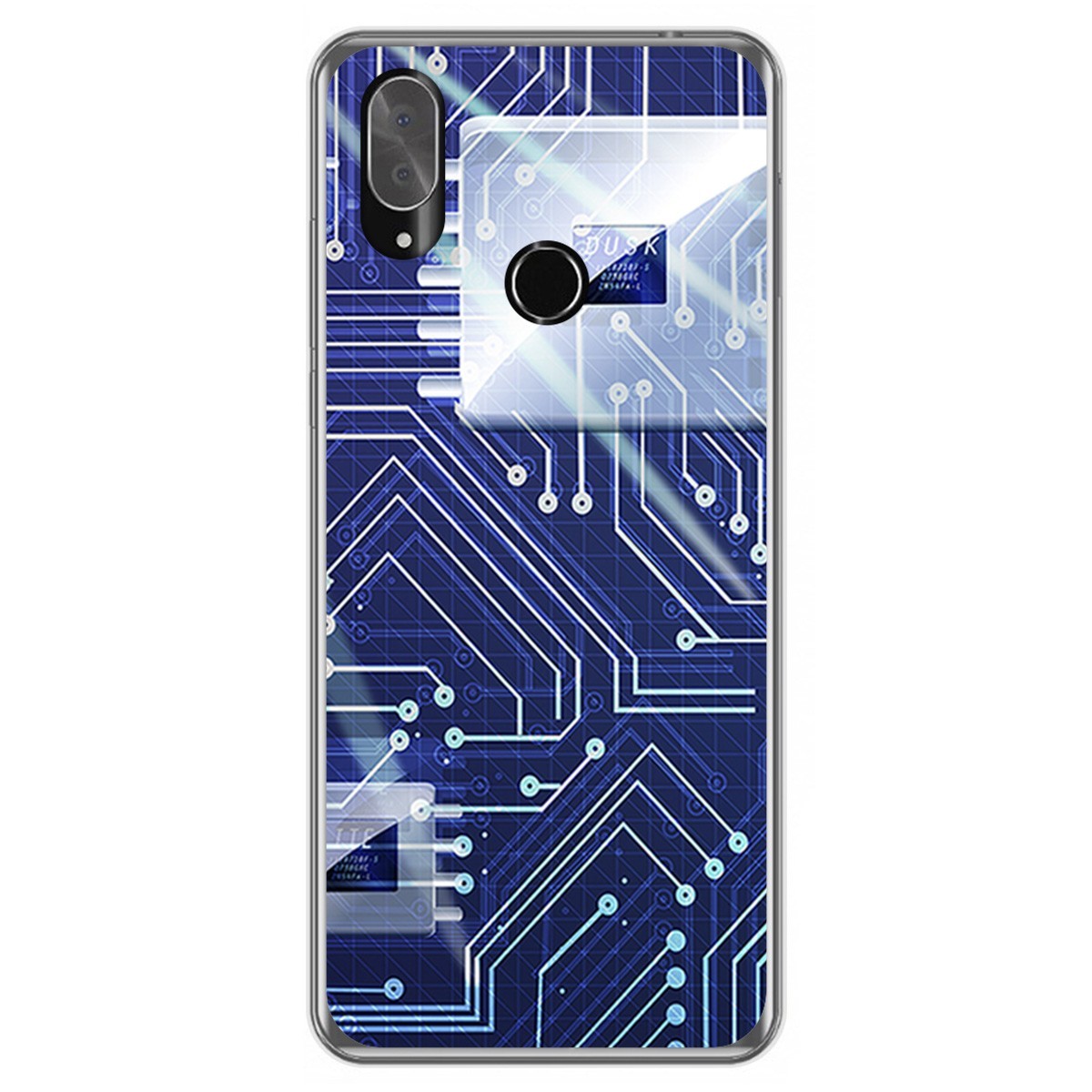 Funda Gel Tpu para Cubot X19 diseño Circuito Dibujos