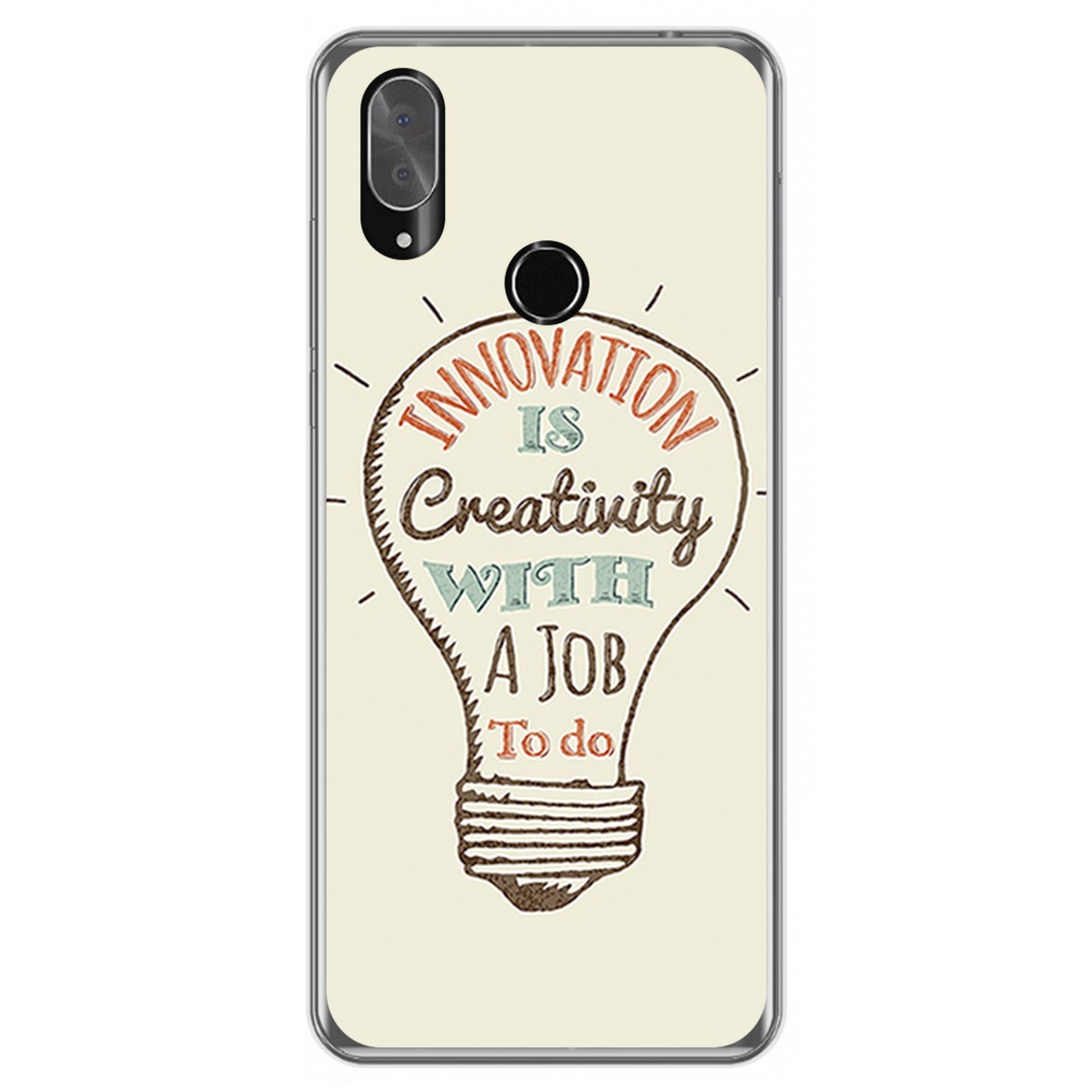 Funda Gel Tpu para Cubot X19 diseño Creativity Dibujos