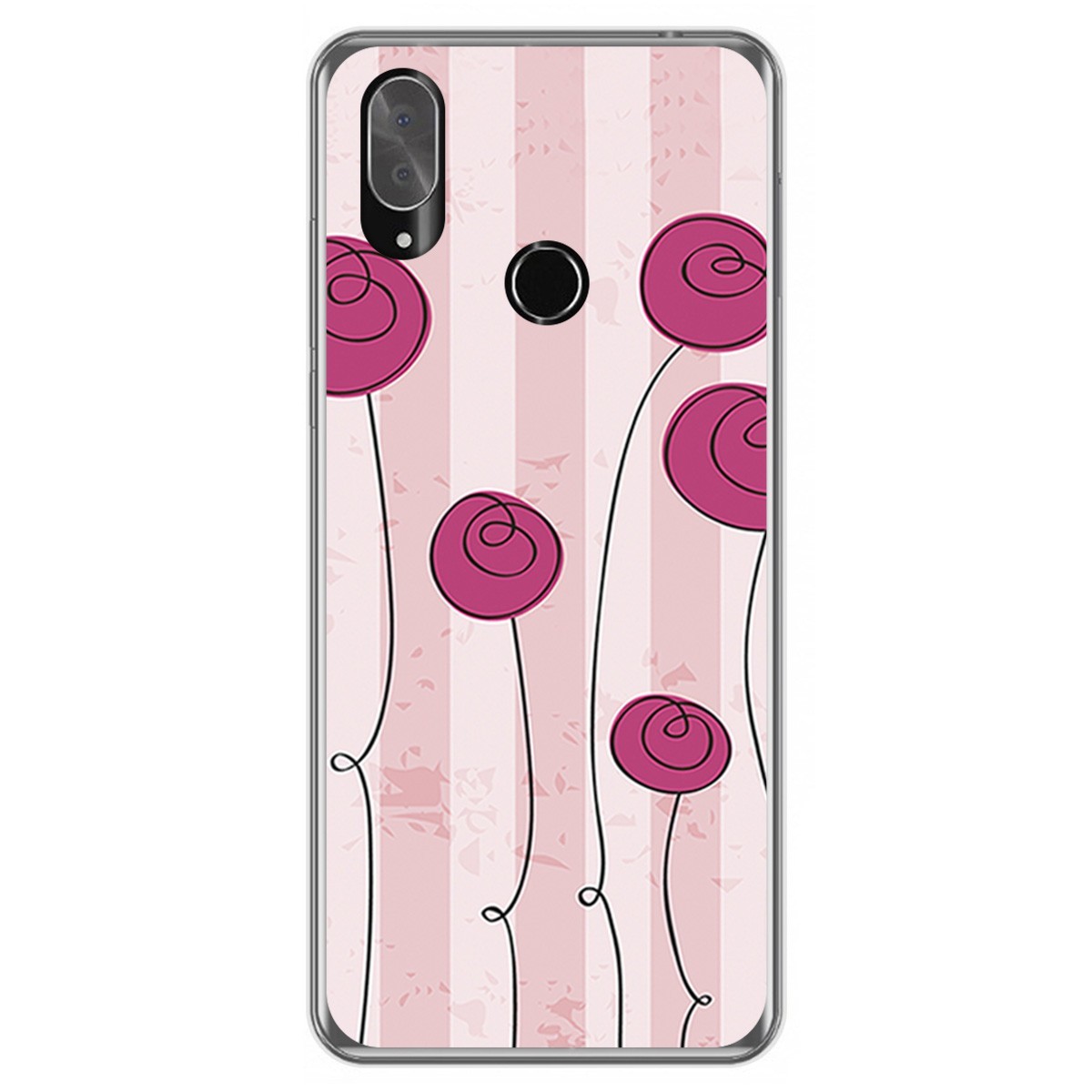 Funda Gel Tpu para Cubot X19 diseño Flores Vintage Dibujos