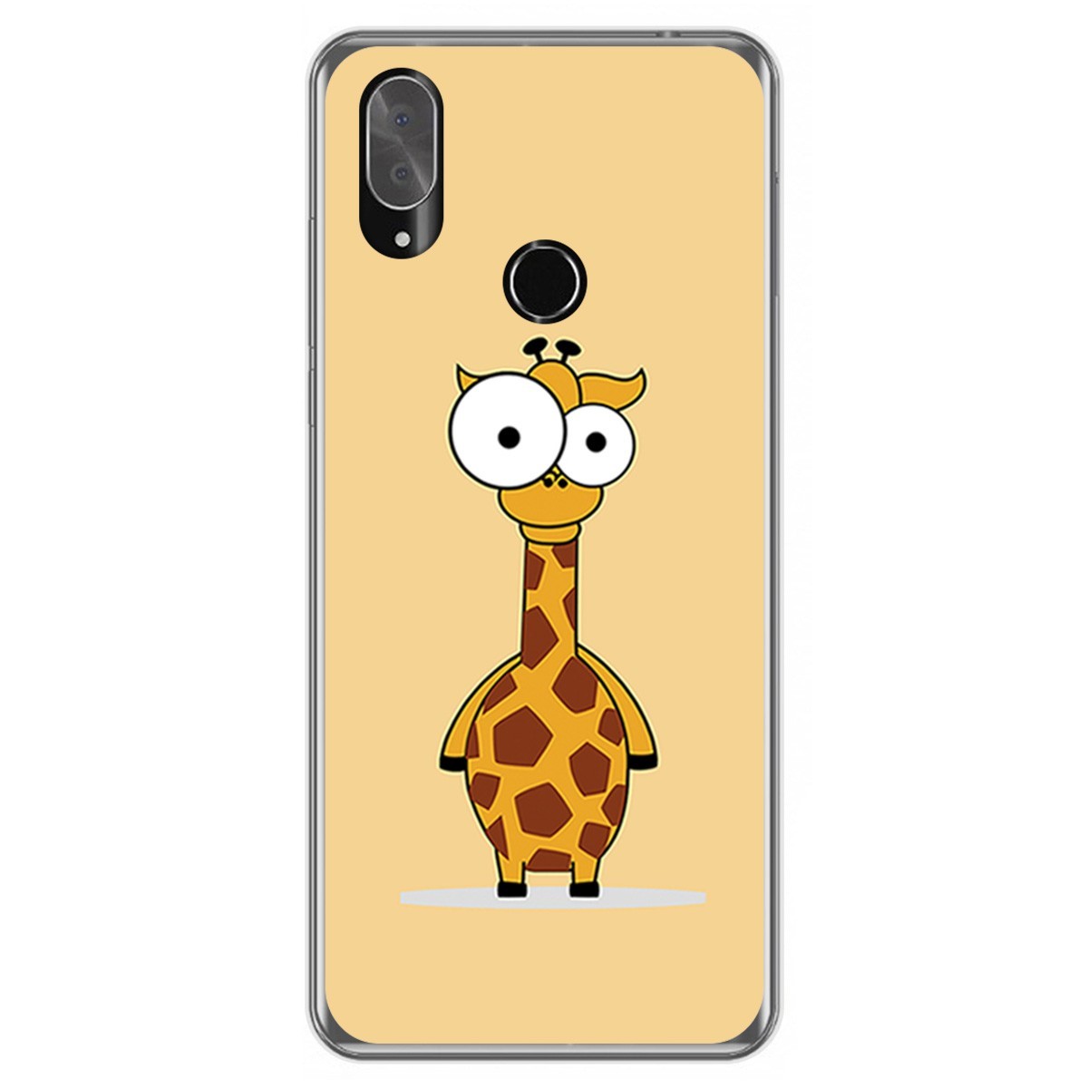 Funda Gel Tpu para Cubot X19 diseño Jirafa Dibujos
