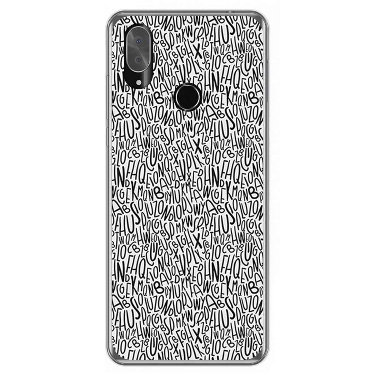 Funda Gel Tpu para Cubot X19 diseño Letras Dibujos