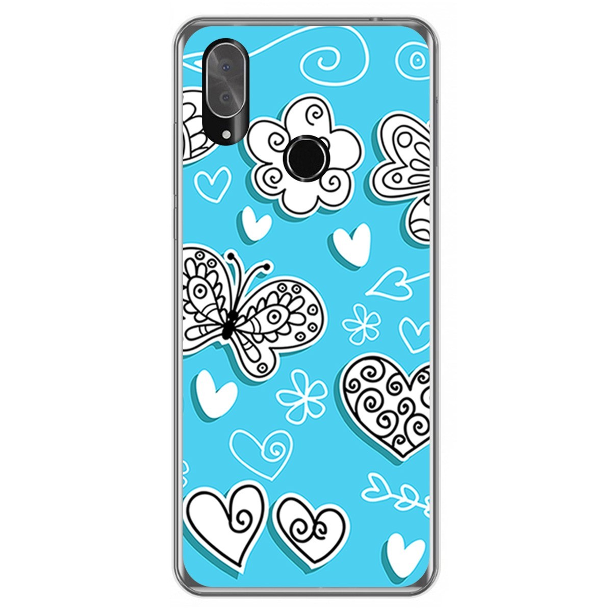 Funda Gel Tpu para Cubot X19 diseño Mariposas Dibujos
