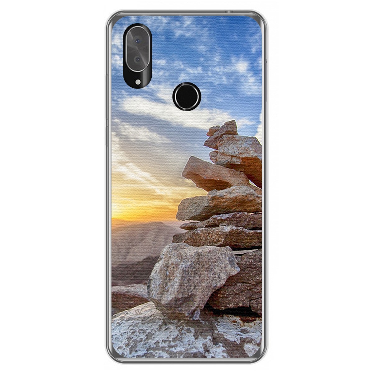 Funda Gel Tpu para Cubot X19 diseño Sunset Dibujos