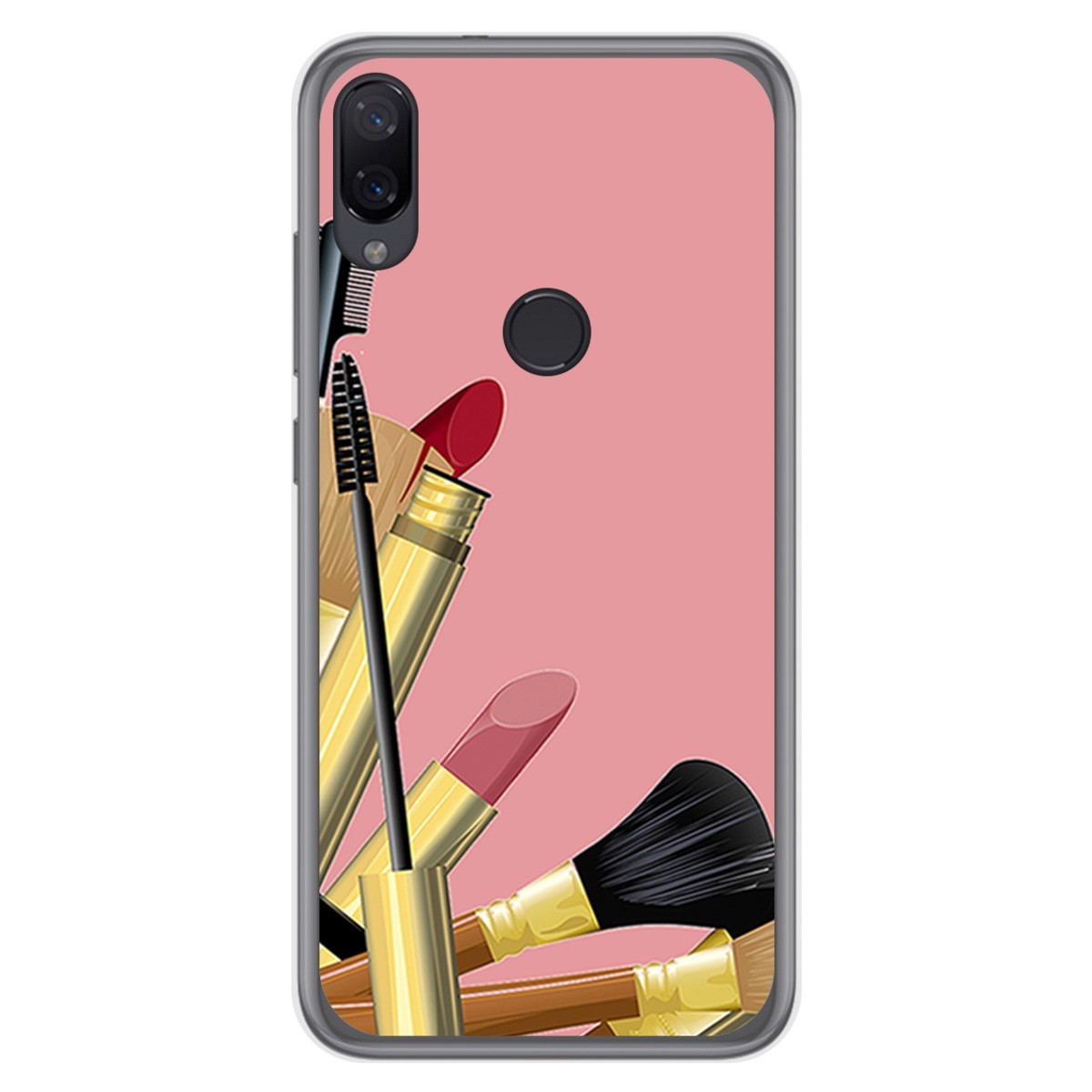 Funda Gel Tpu para Xiaomi Mi Play diseño Brochas Dibujos