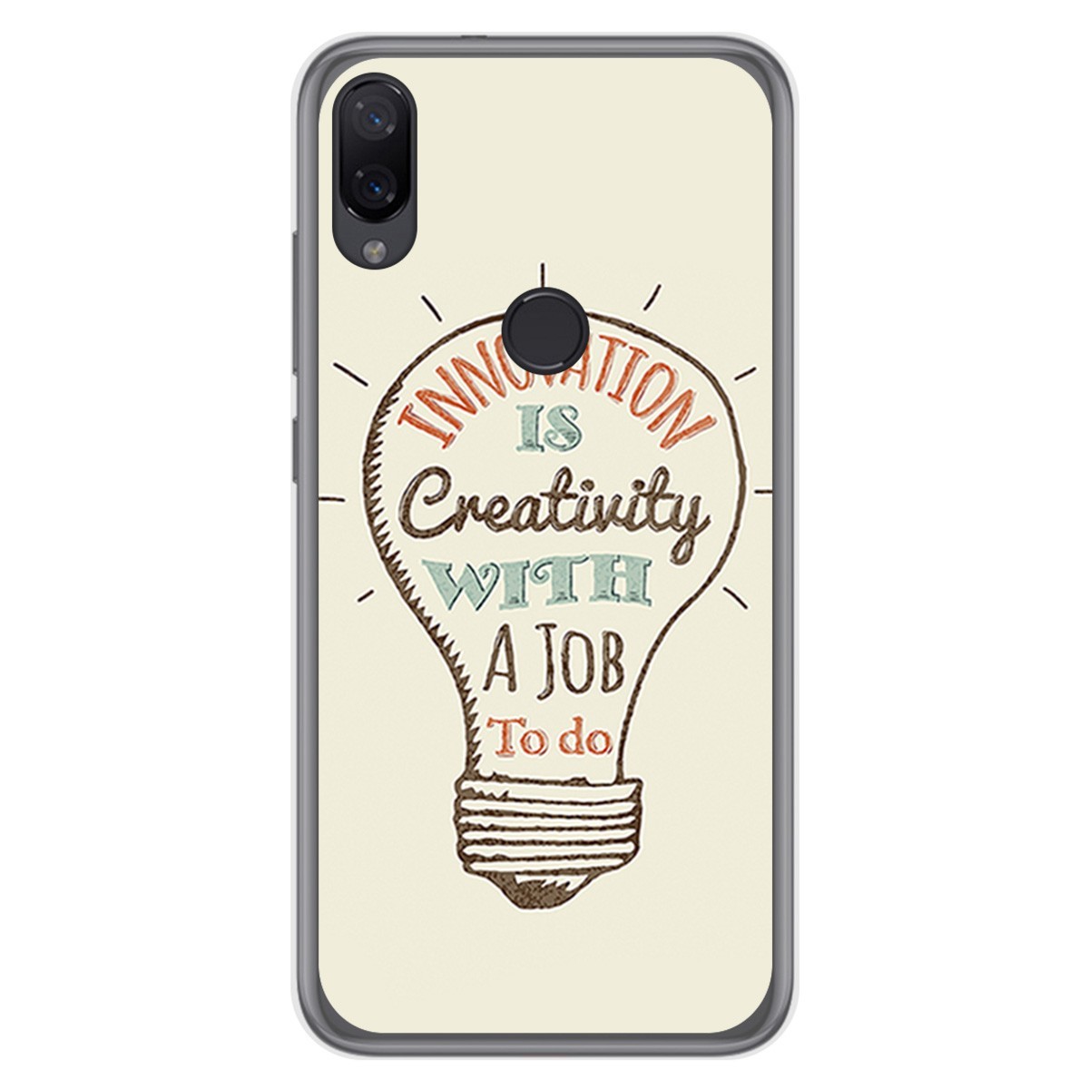 Funda Gel Tpu para Xiaomi Mi Play diseño Creativity Dibujos