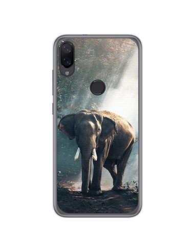 Funda Gel Tpu para Xiaomi Mi Play diseño Elefante Dibujos