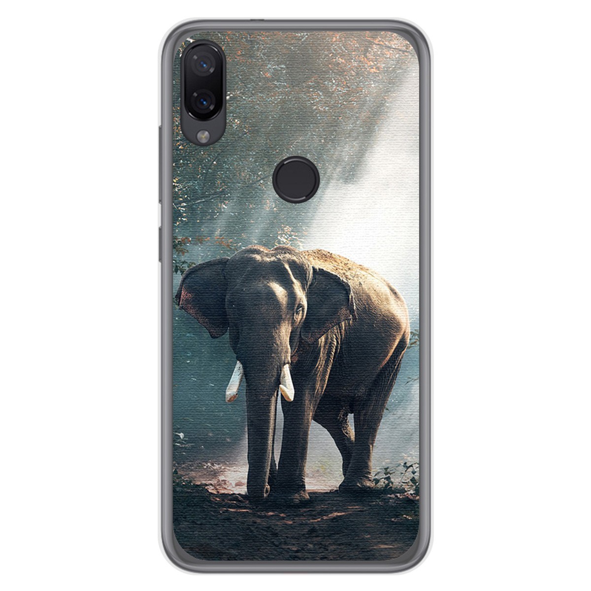 Funda Gel Tpu para Xiaomi Mi Play diseño Elefante Dibujos