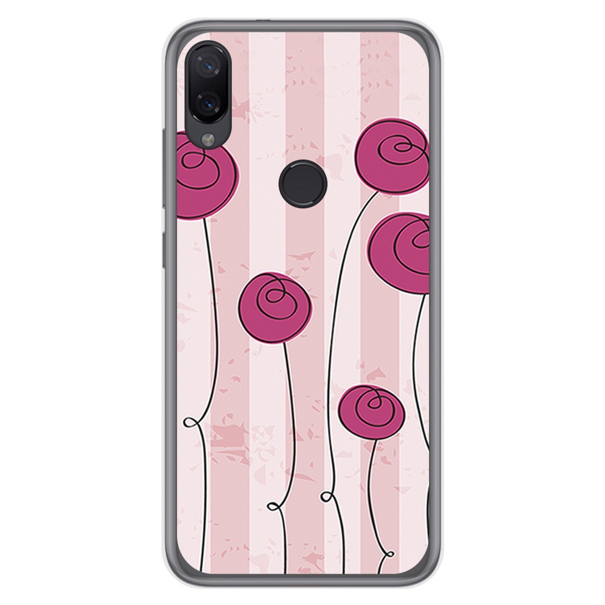 Funda Gel Tpu para Xiaomi Mi Play diseño Flores Vintage Dibujos