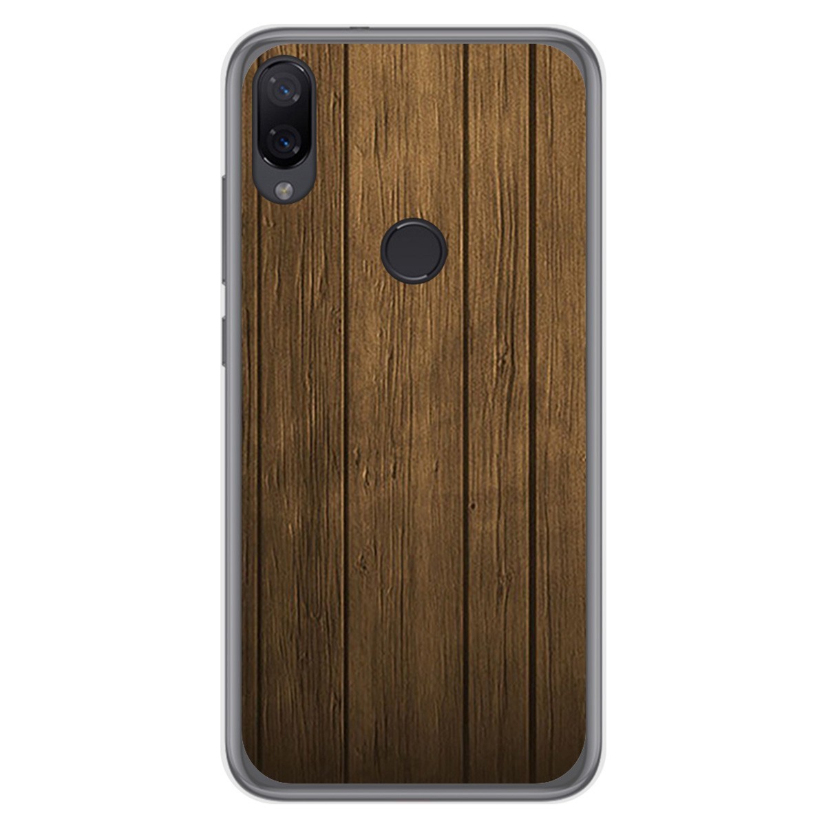 Funda Gel Tpu para Xiaomi Mi Play diseño Madera Dibujos