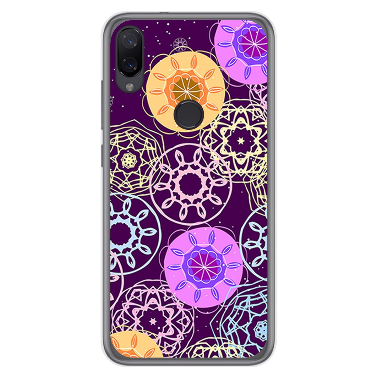 Funda Gel Tpu para Xiaomi Mi Play diseño Radial Dibujos