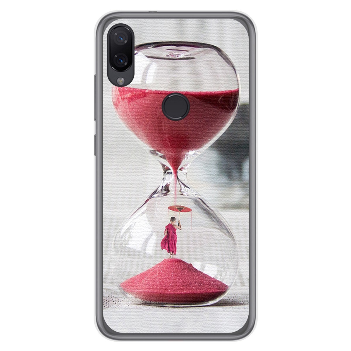 Funda Gel Tpu para Xiaomi Mi Play diseño Reloj Dibujos