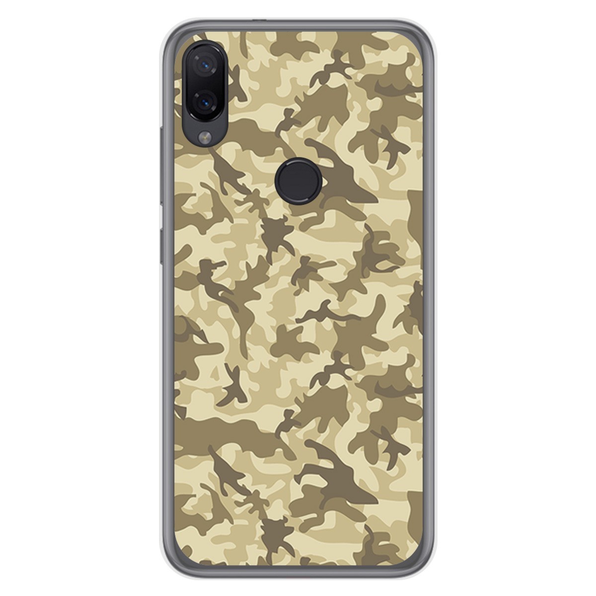 Funda Gel Tpu para Xiaomi Mi Play diseño Sand Camuflaje Dibujos