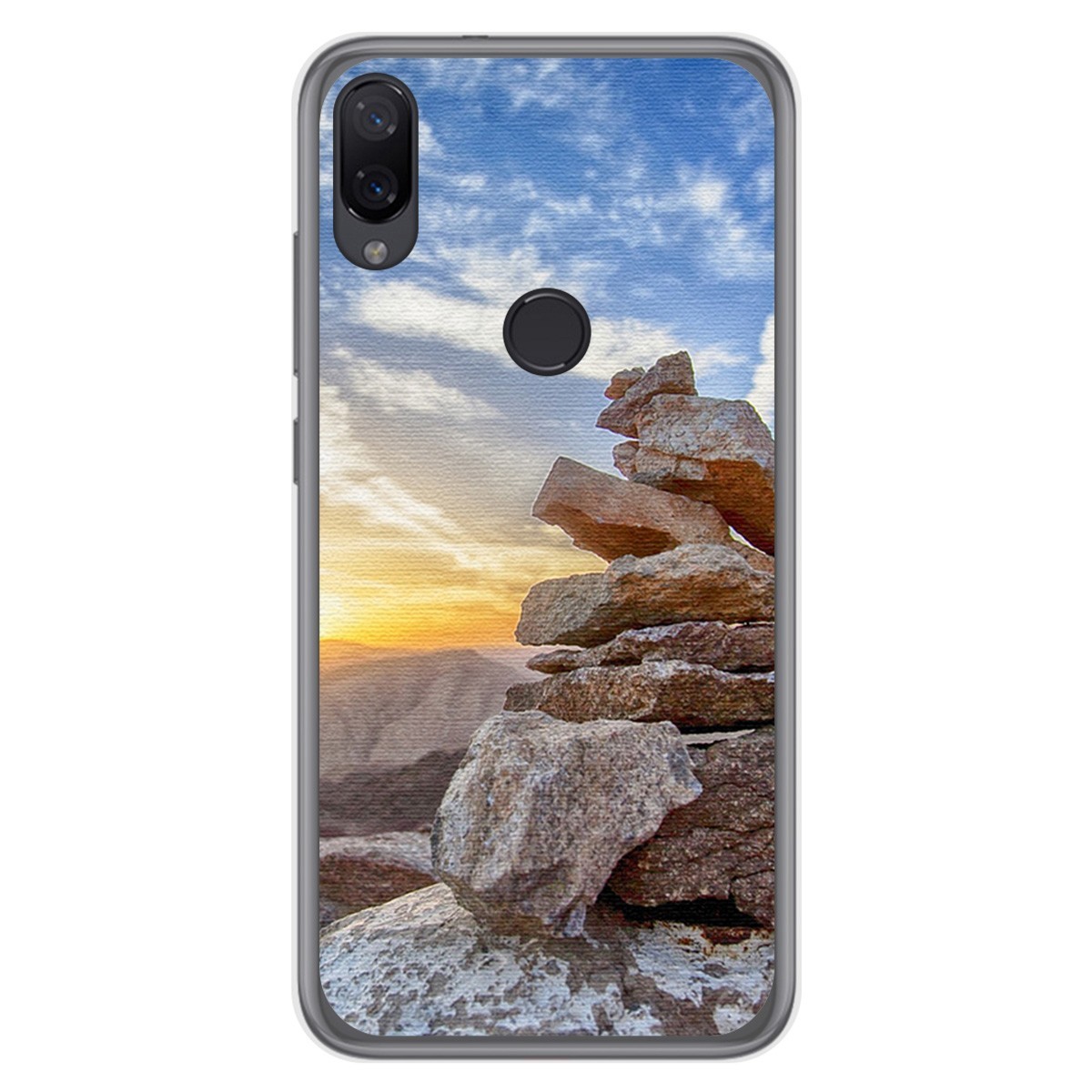 Funda Gel Tpu para Xiaomi Mi Play diseño Sunset Dibujos
