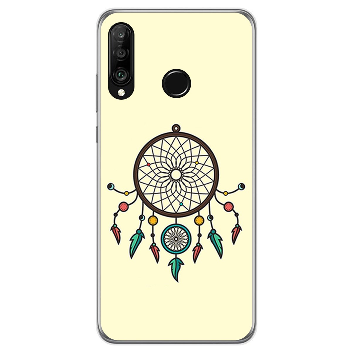 Funda Gel Tpu para Huawei P30 Lite diseño Atrapasueños Dibujos