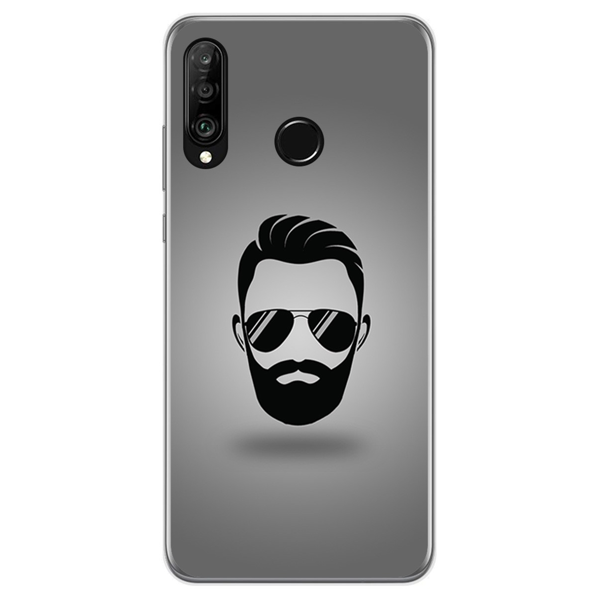 Funda Gel Tpu para Huawei P30 Lite diseño Barba Dibujos