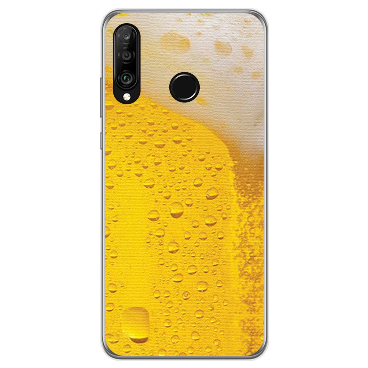 Funda Gel Tpu para Huawei P30 Lite diseño Cerveza Dibujos