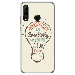 Funda Gel Tpu para Huawei P30 Lite diseño Creativity Dibujos