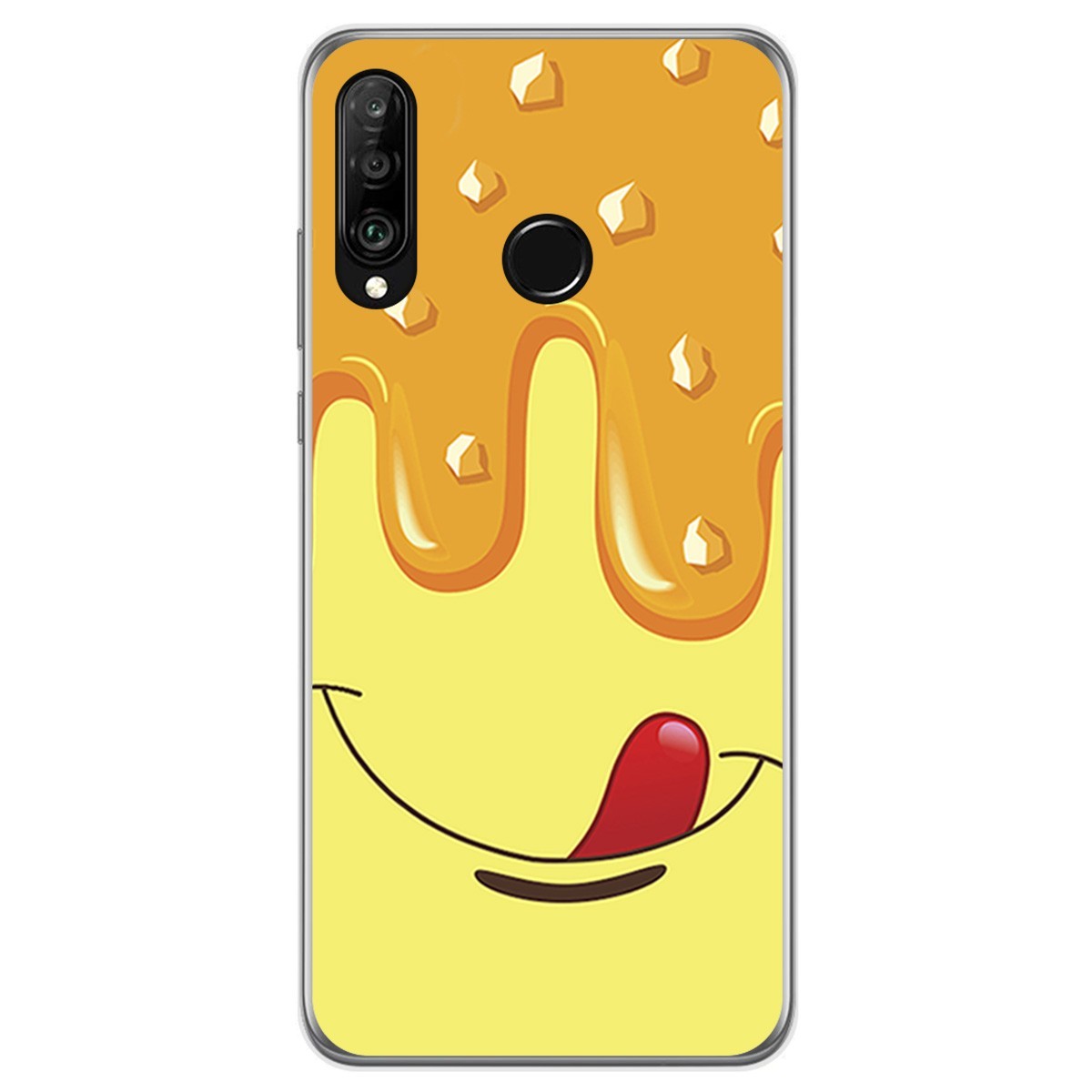 Funda Gel Tpu para Huawei P30 Lite diseño Helado Vainilla Dibujos