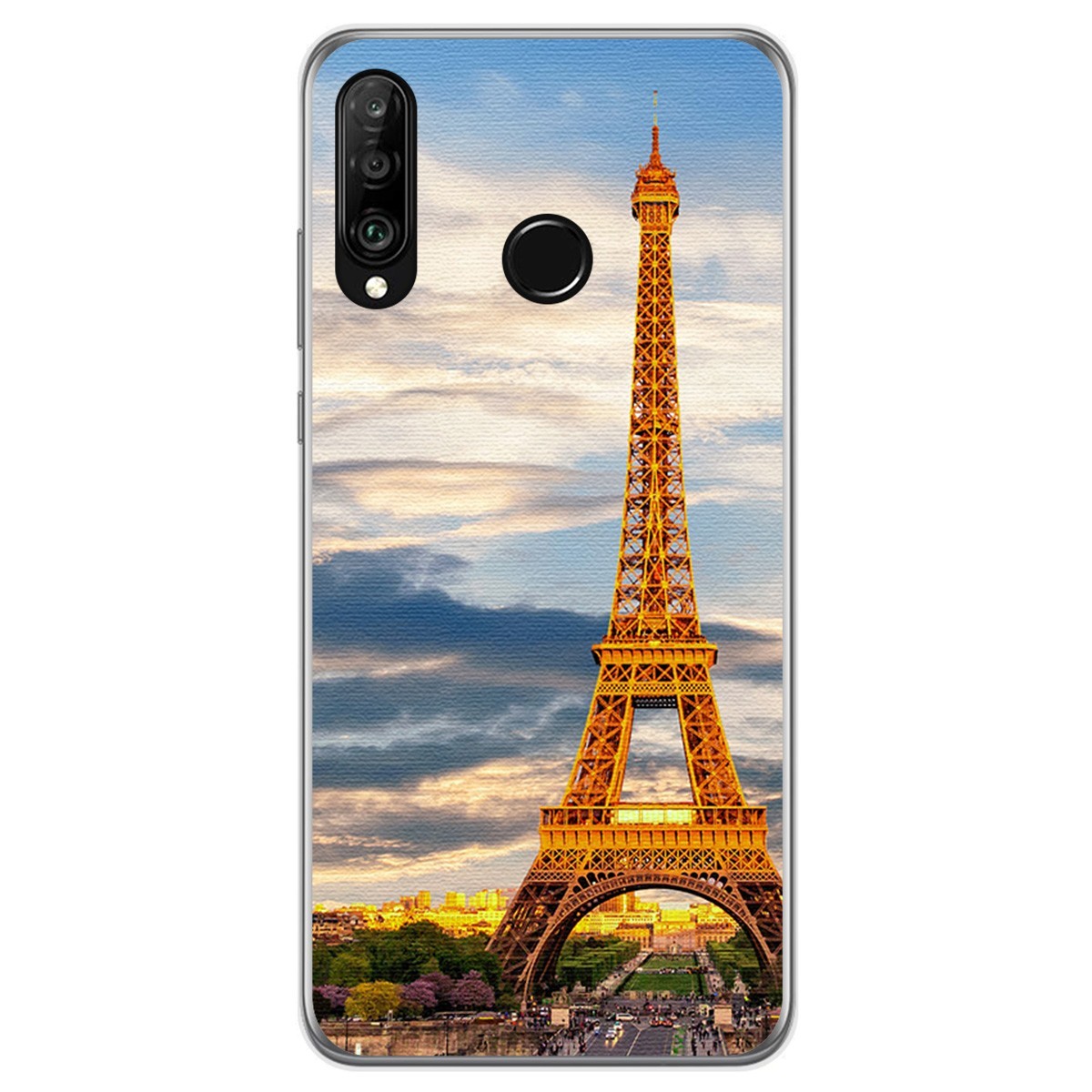 Funda Gel Tpu para Huawei P30 Lite diseño Paris Dibujos