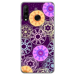 Funda Gel Tpu para Huawei P30 Lite diseño Radial Dibujos